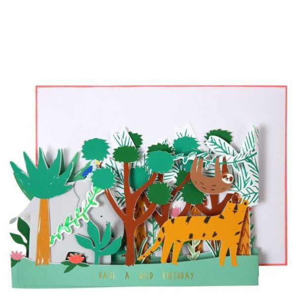 3D-Karte 'Have A Wild Birthday' MeriMeri
