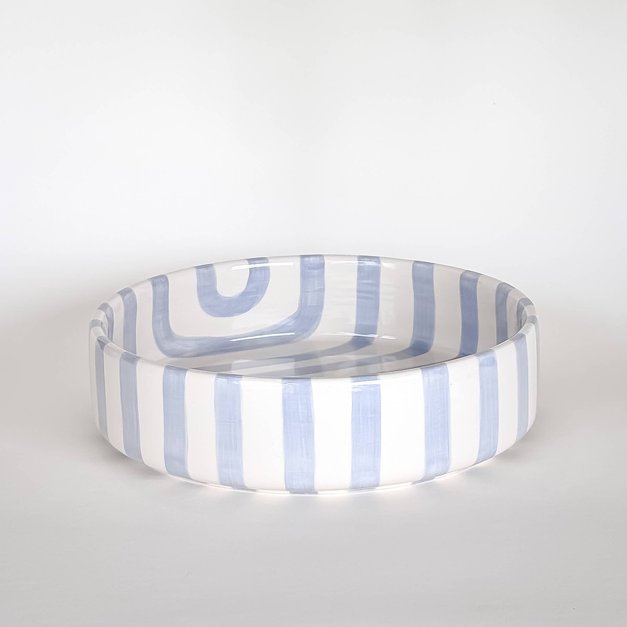 Magazin Minori Schale gross  Stripes - morning azzurro