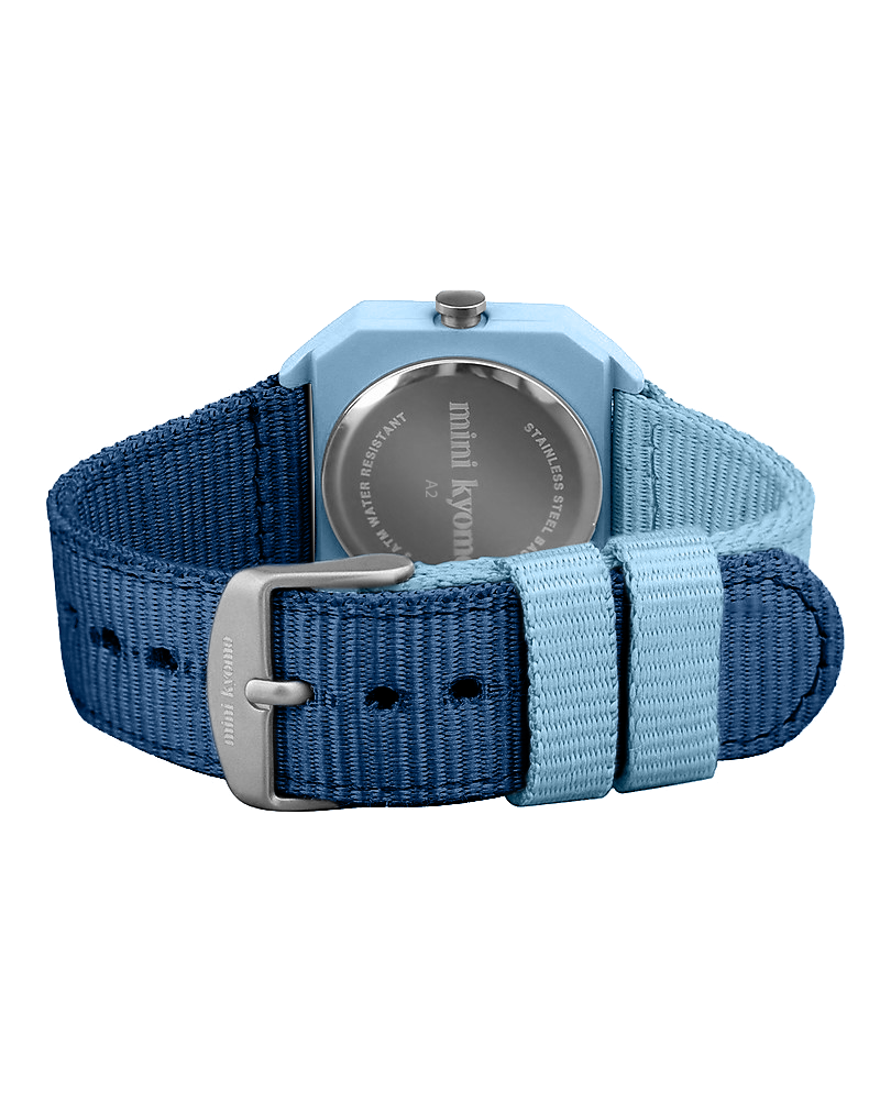 Blaue Cotton Candy Uhr mini kyomo
