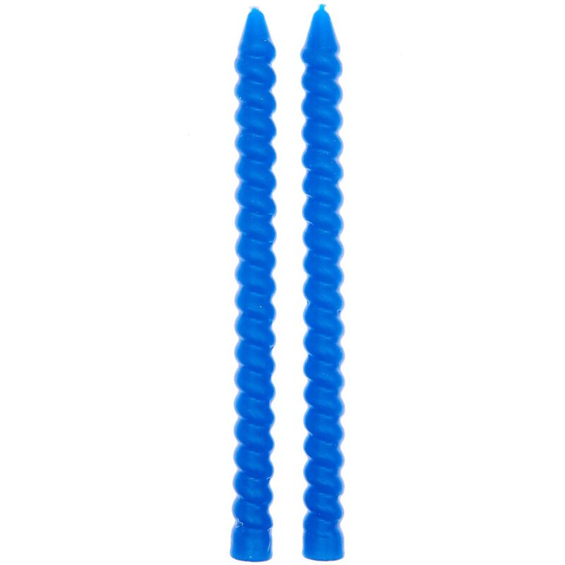 YEY! Let's Party Spiral Kerzen 2er Set ' azur'