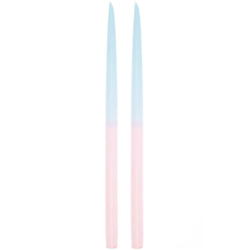 YEY! Let's Party Spitzkerzen 'Dip Dye / blau/rosa'