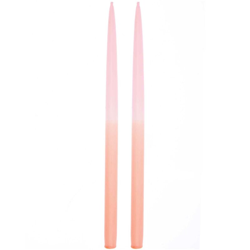 YEY! Let's Party Spitzkerzen 'Dip Dye / rosa/orange'