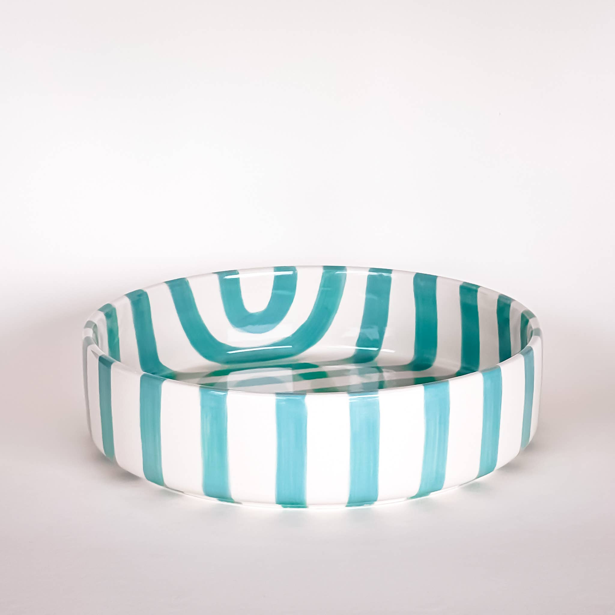 Magazin Minori Schale gross  Stripes - amalfi mint