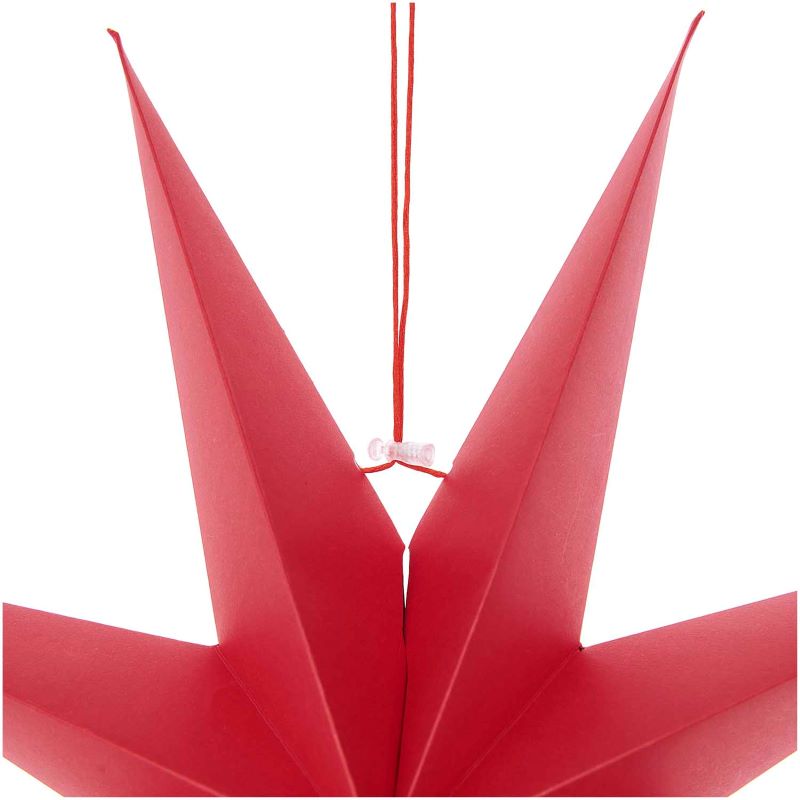 Papierstern Auffaltbar 'rot' (45cm)