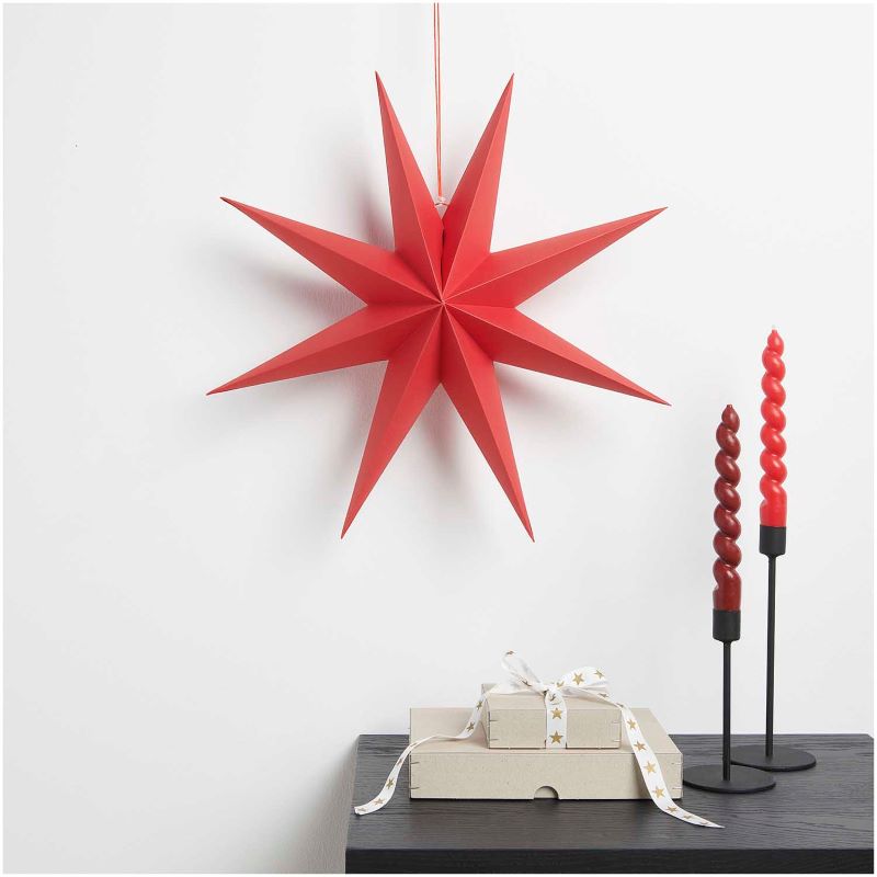Papierstern Auffaltbar 'rot' (45cm)