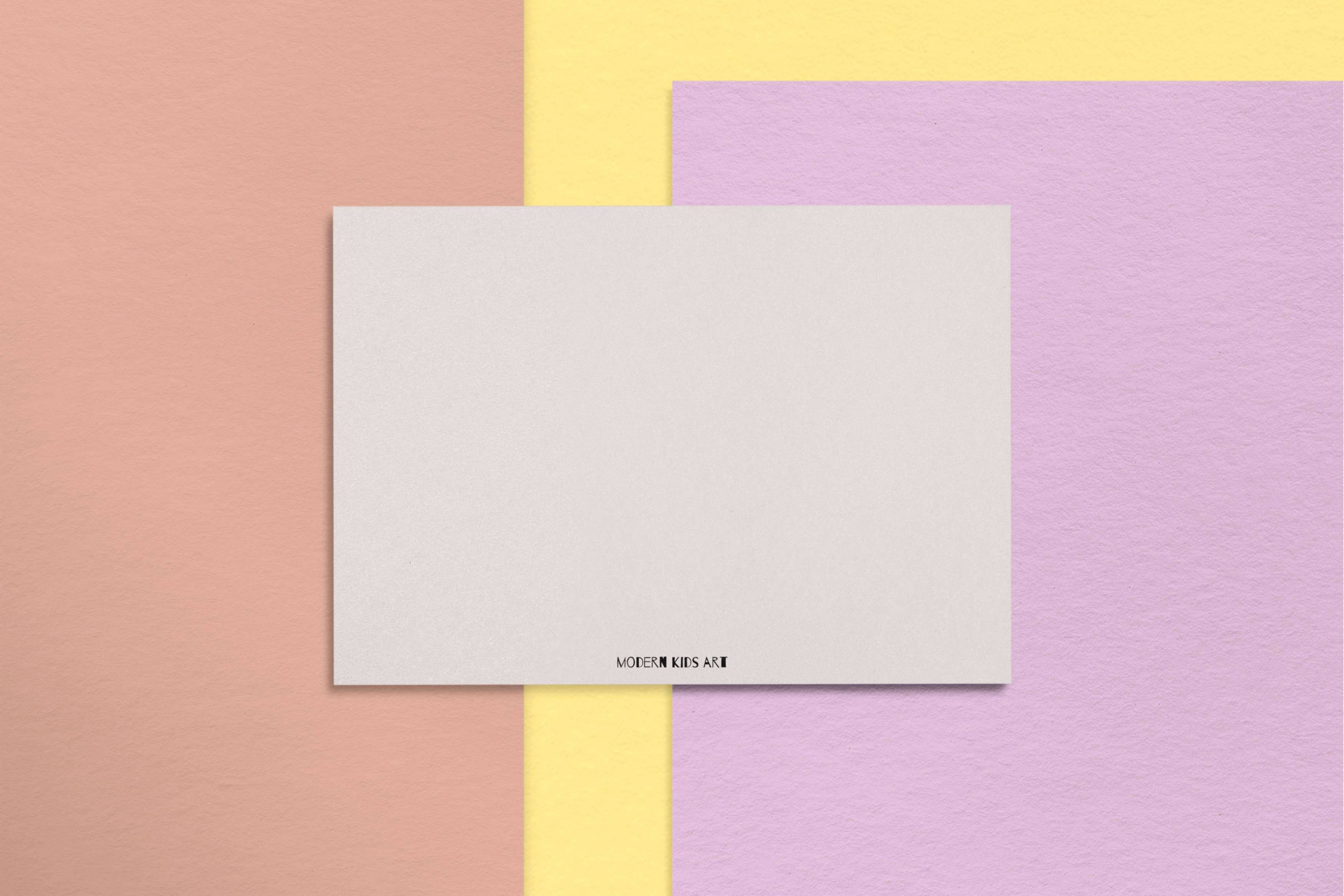 Modern Kids Art - Einladungskarten "Regenbogen"