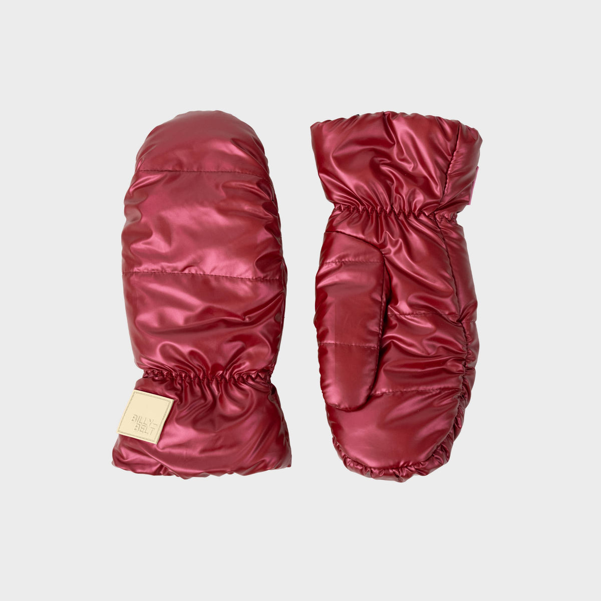 BILLYBELT - Fäustlinge aus Fleece - metallic Rot