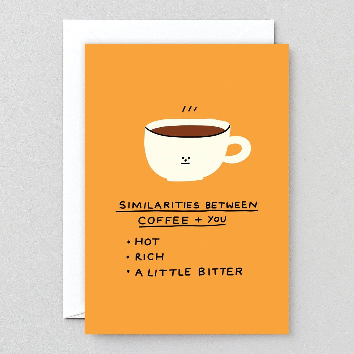 "Coffee and you" Grußkarte Wrap