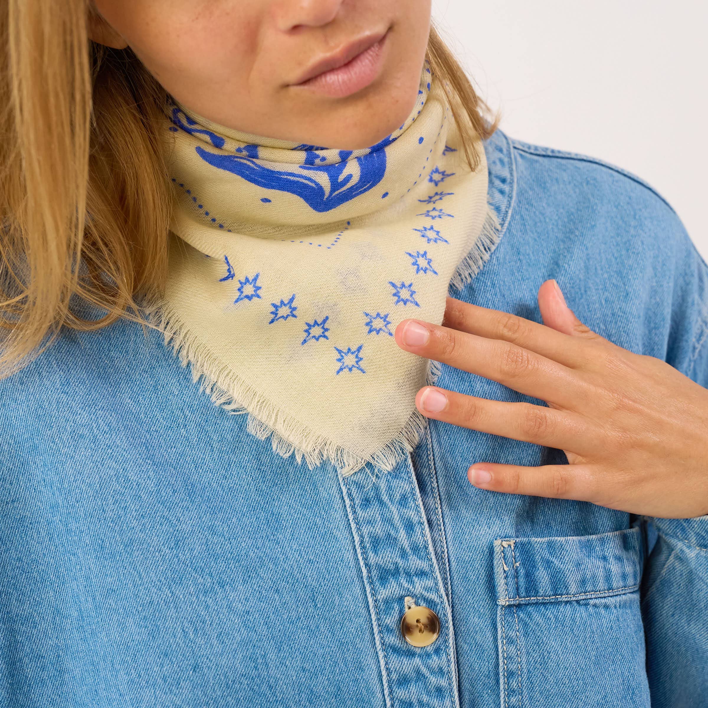 BILLYBELT - Kleines Halstuch aus 100% Wolle