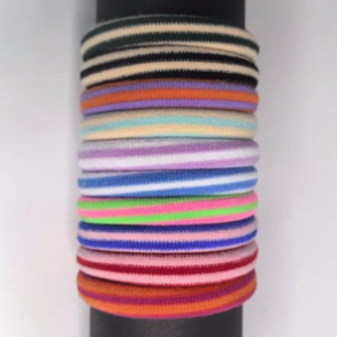 Haargummis - Lulu | beige - schwarz