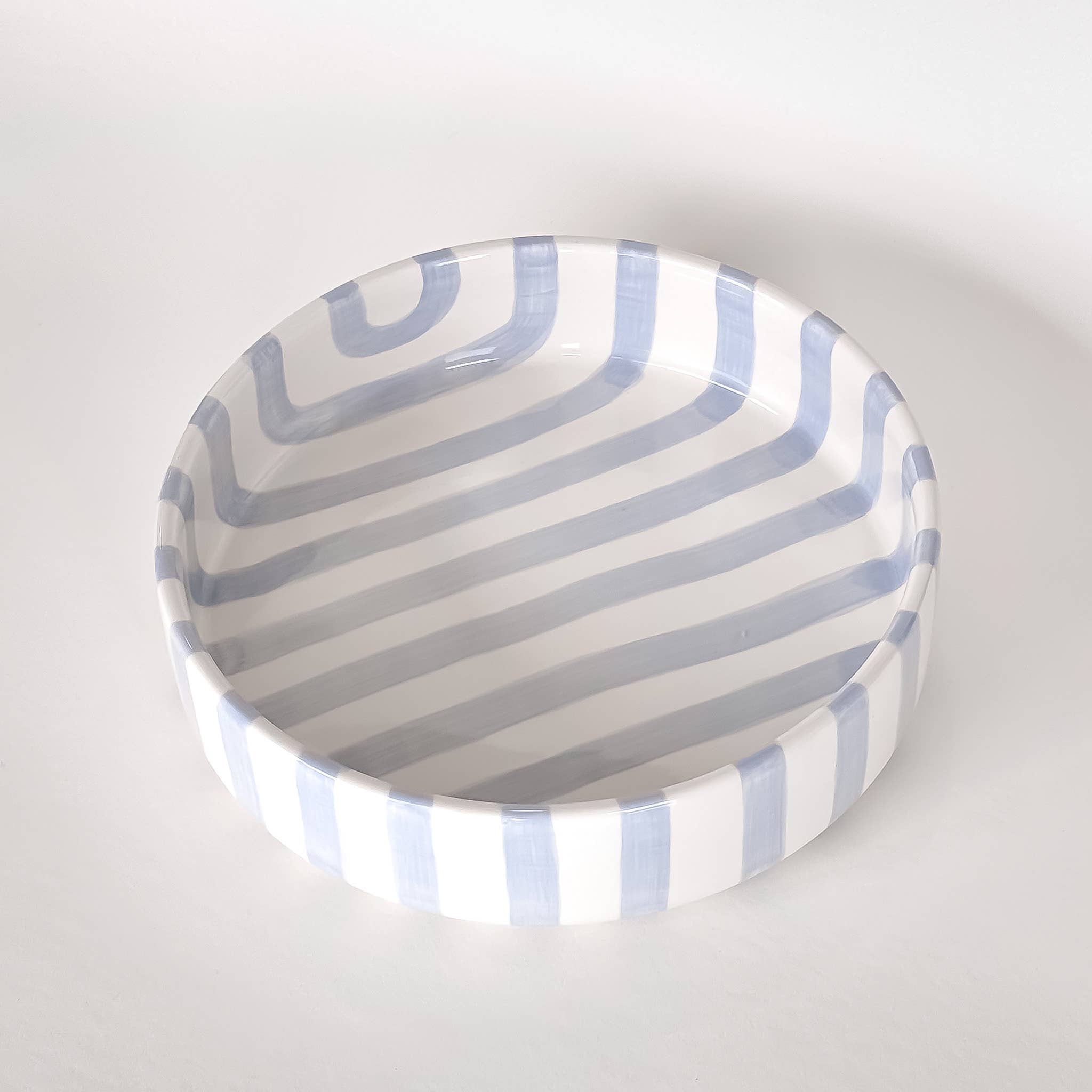 Magazin Minori Schale gross  Stripes - morning azzurro