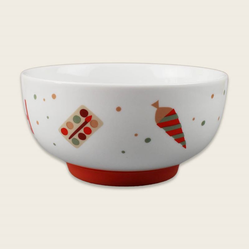 Ava&Yves Porzellan-Set 'Schulkind Under The Sea' mit großem Teller (23cm), Becher und Müslischale
