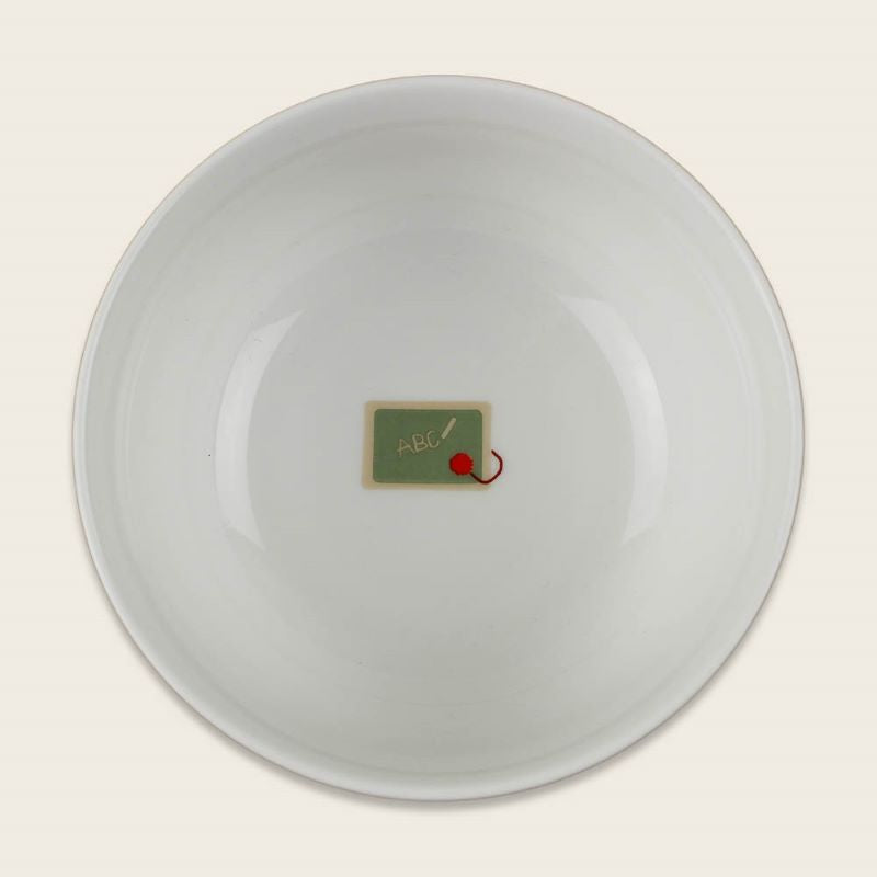 Ava&Yves Porzellan-Set 'Schulkind Under The Sea' mit großem Teller (23cm), Becher und Müslischale