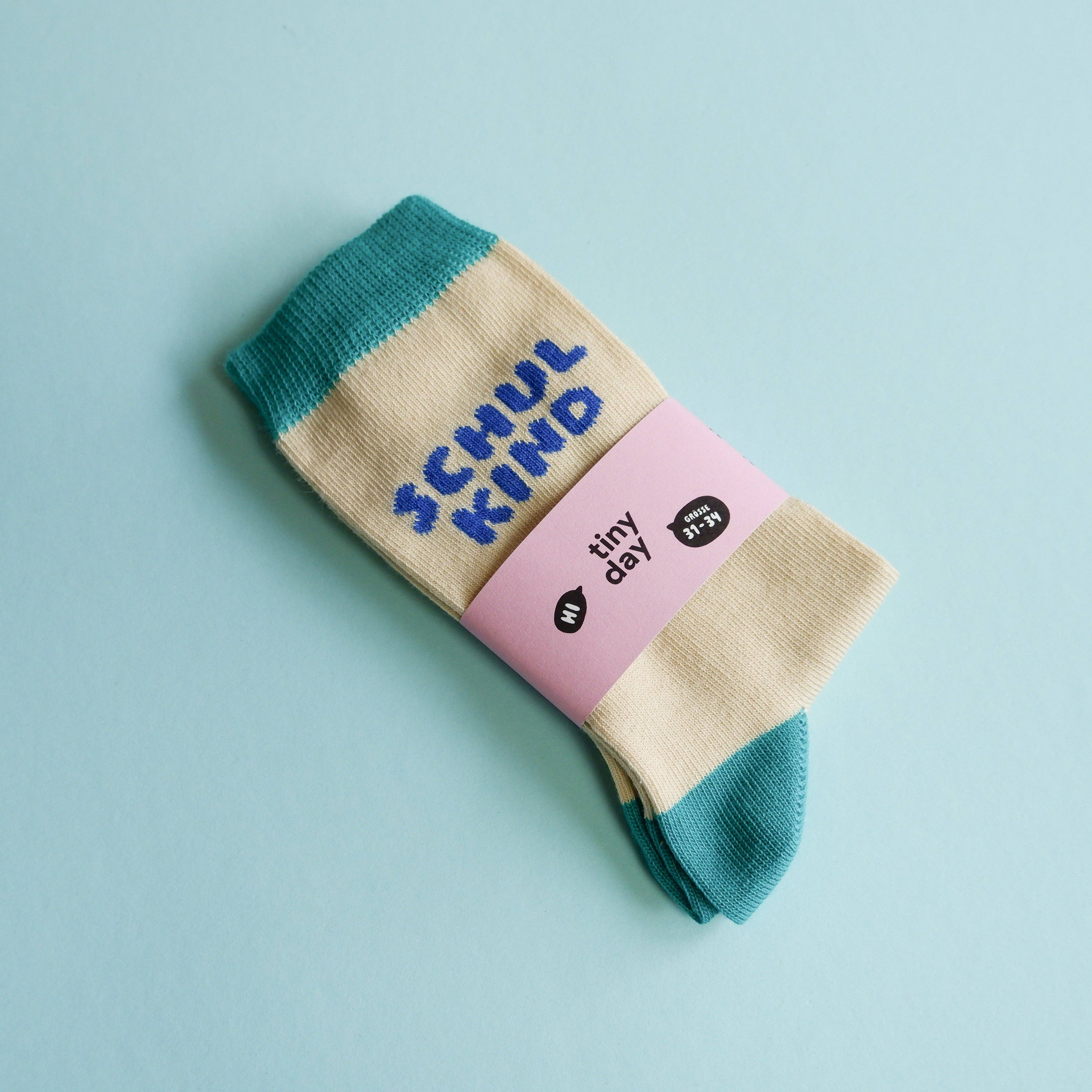 Schulkind-Socken | blau von tinyday