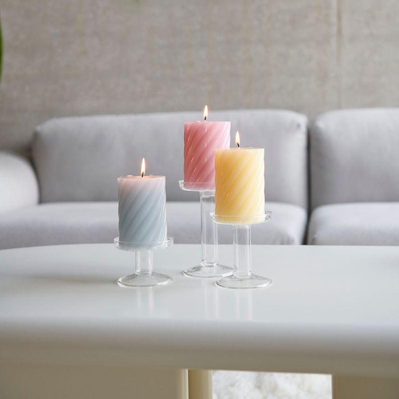 Rico Design Stumpenkerze 'Spirale' (Verschiedene Farben)