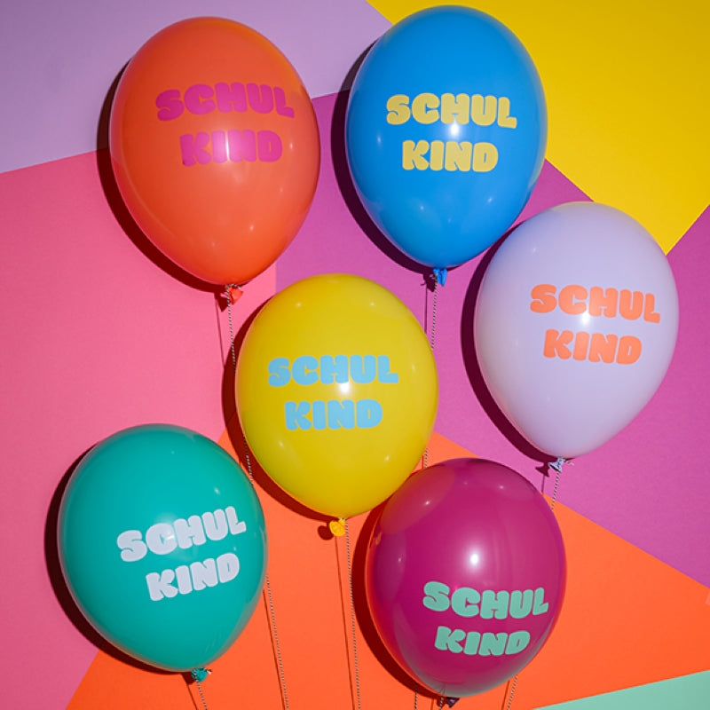 Ava&Yves Ballons 'Schulkind, Rainbow'