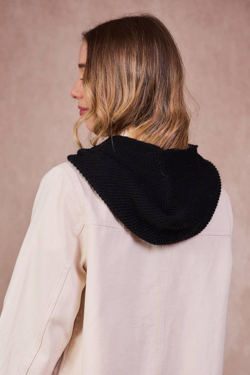 "Hood" Kapuzenschal Mütze Wolle