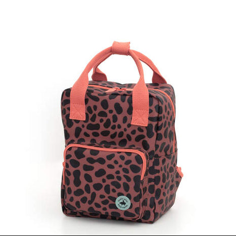 Rucksack klein 'Jaguar Spots Pink | Studio Ditte'