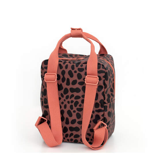 Rucksack klein 'Jaguar Spots Pink | Studio Ditte'