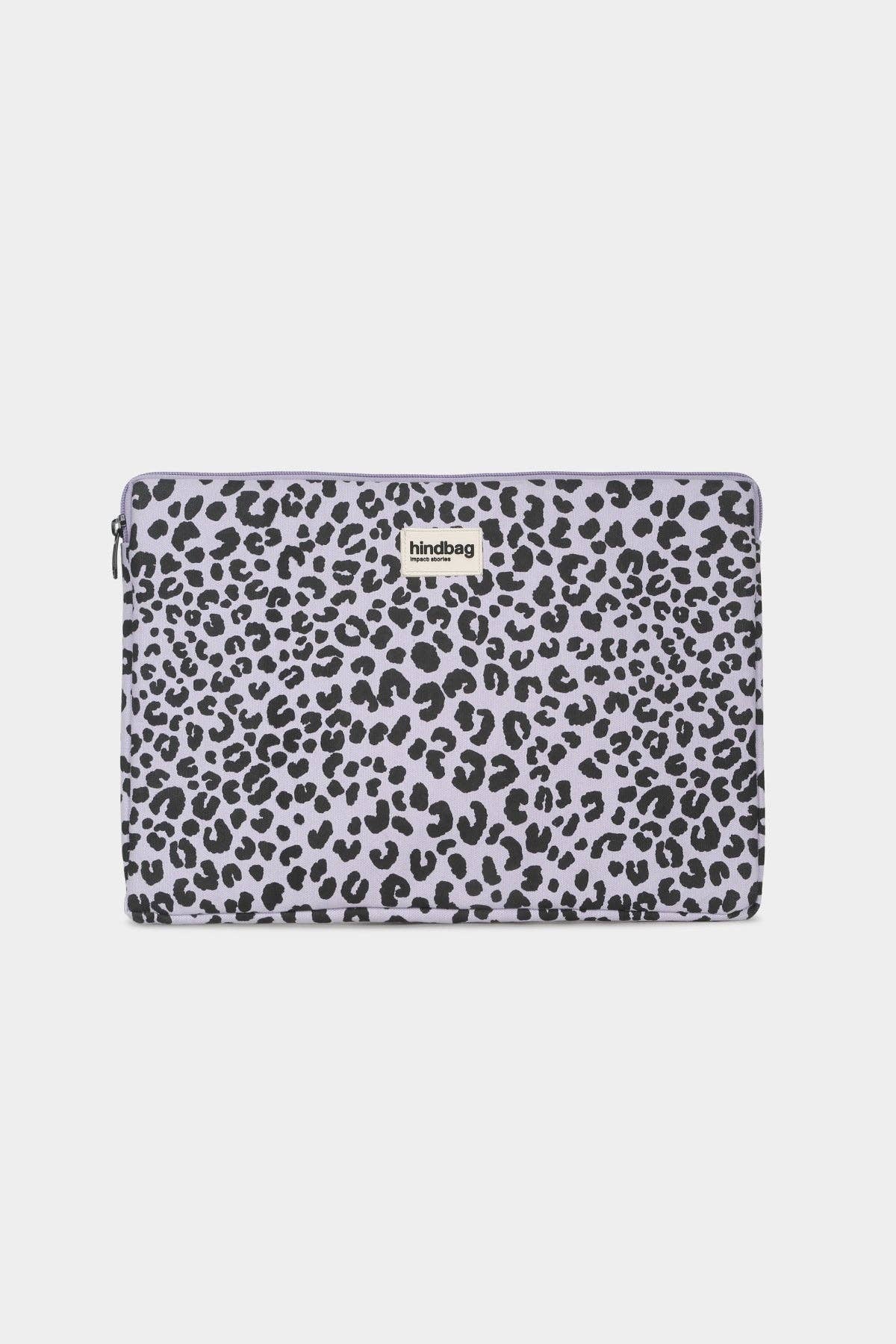 Ava Laptop-Hülle Lila Leopard