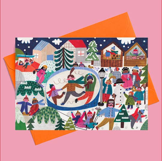 Daria Solak Weihnachtsstadt Karte