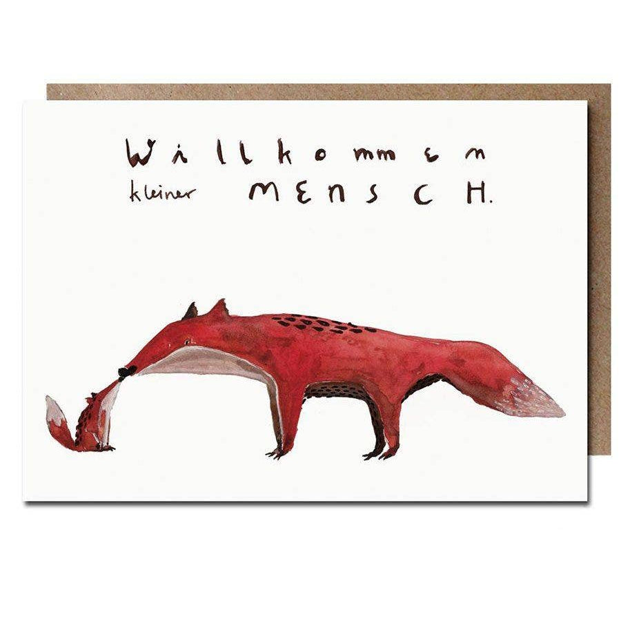 Klappkarte - Willkommen kleiner Mensch | FUCHS
