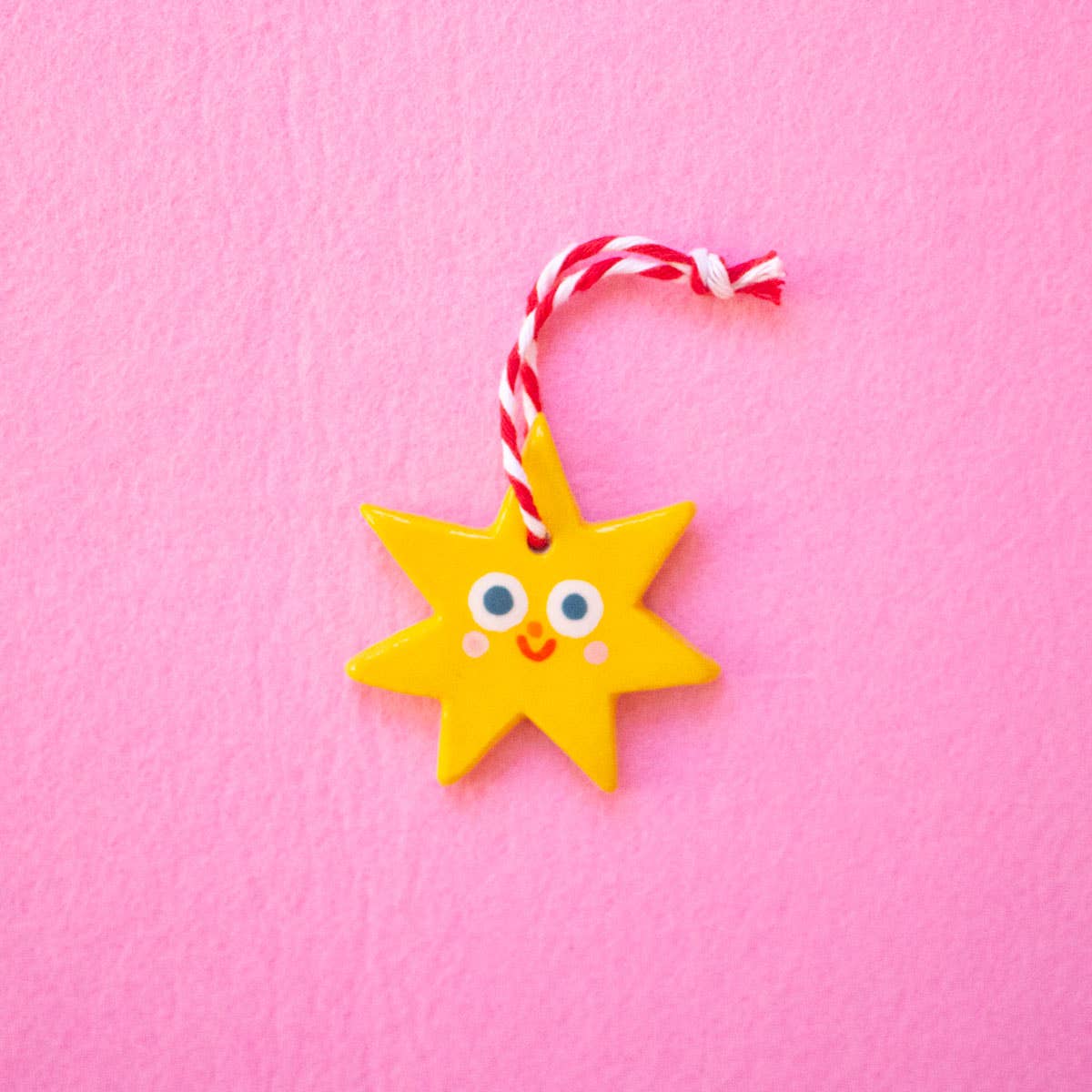 Kleiner Stern / Keramik-Hängeornamente Ana Seixas
