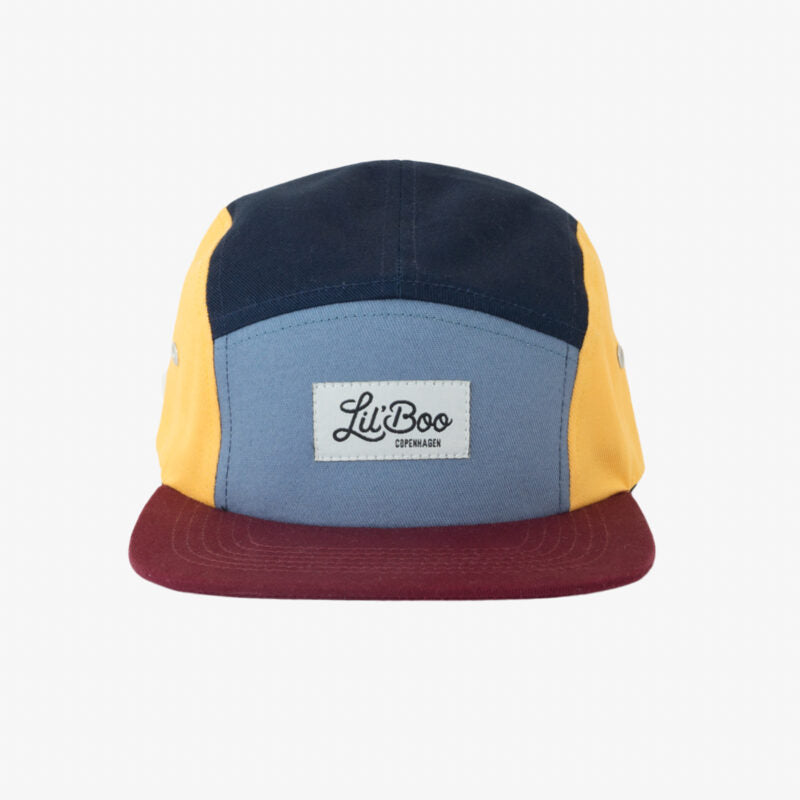 Lil' Boo Kappe 'Block Burgundy 5 Panel'