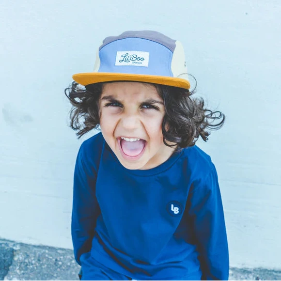 Lil' Boo Kappe 'Block Caramel 5 Panel'