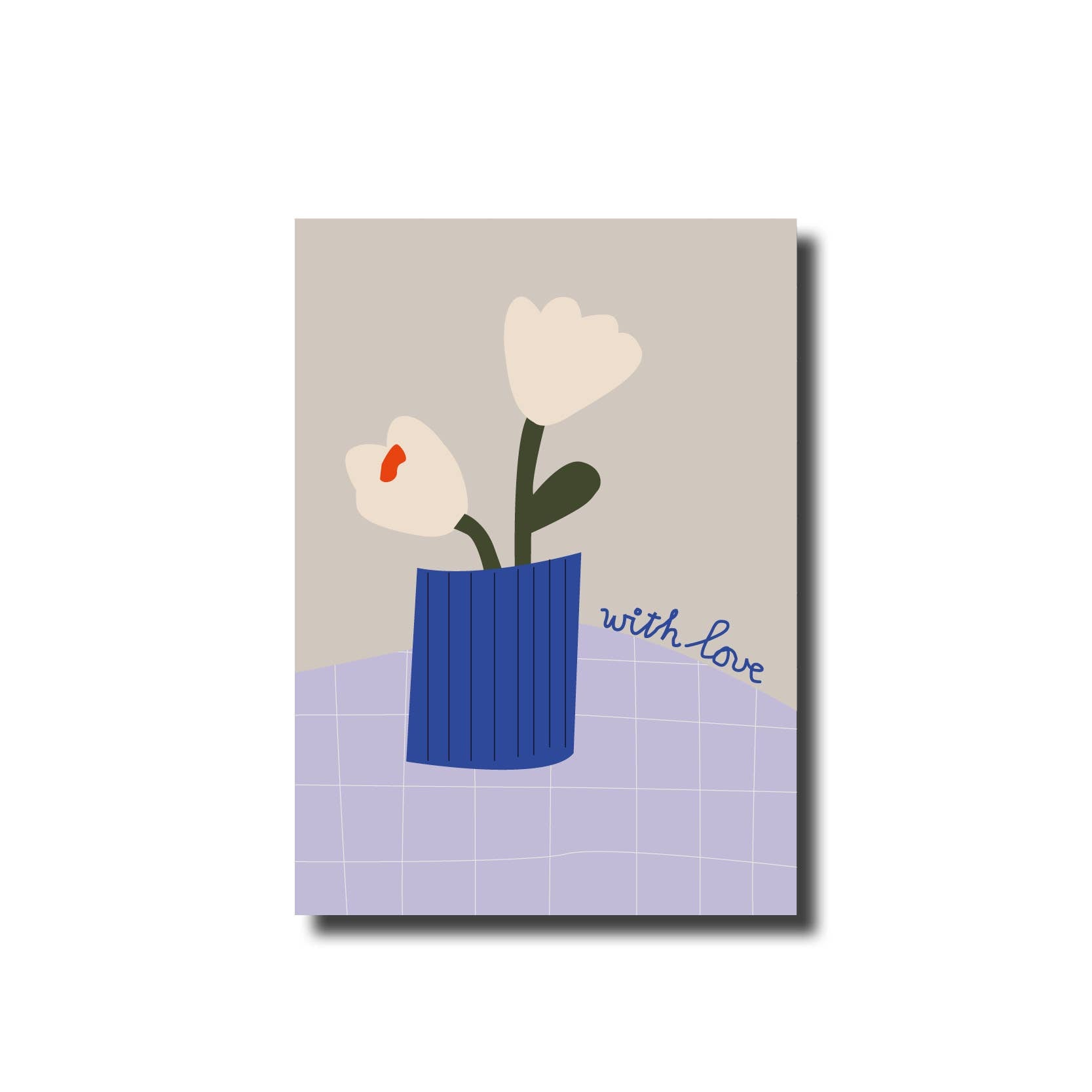 Postkarte 'Mit Liebe Blumen'