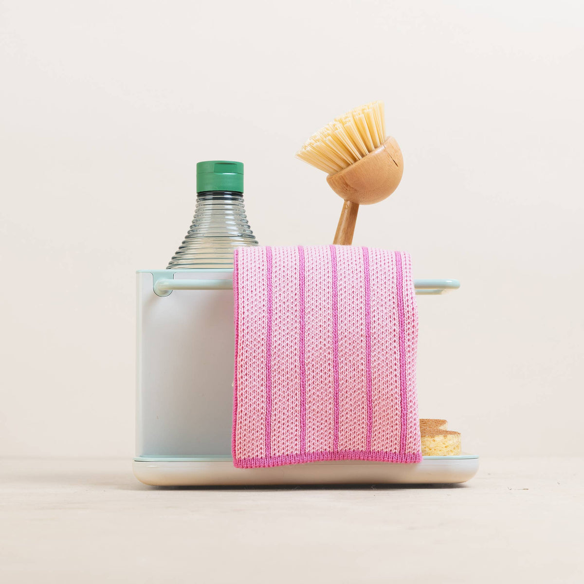 Sophie Home Ltd -  Baumwoll-Spültücher: gestreift, pink