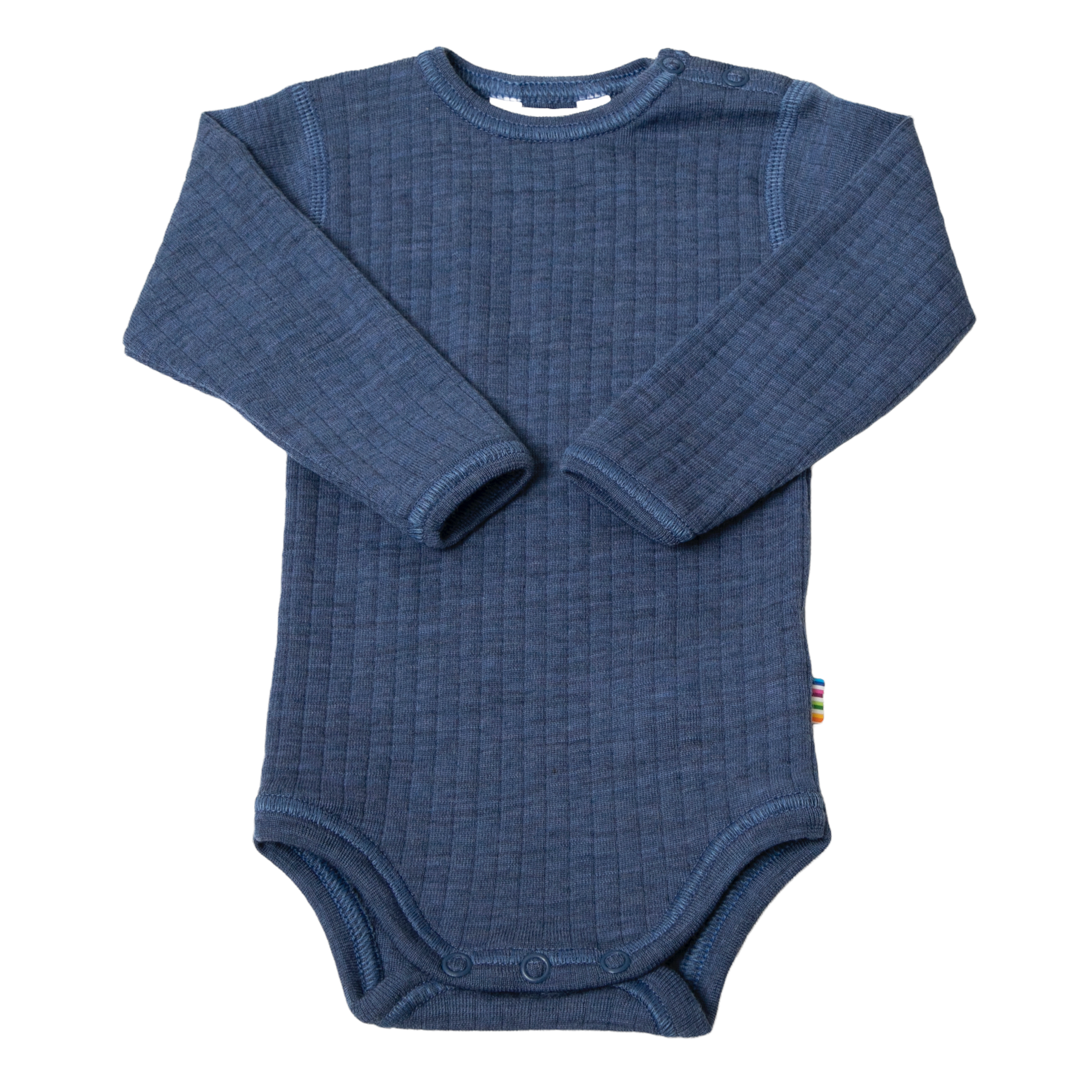 Langarm Body Joha Merinowolle 'blau'