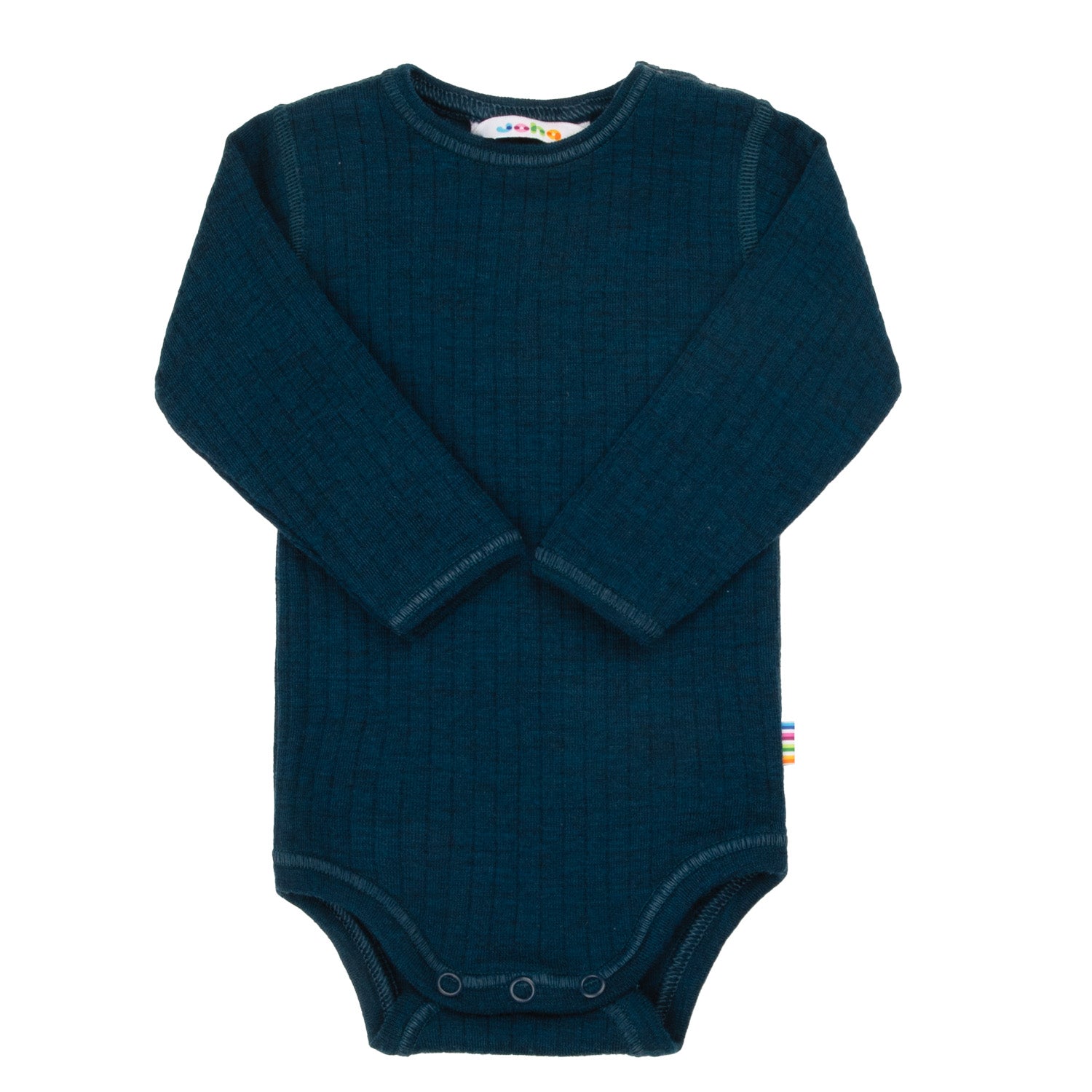 Langarm Body Joha Merinowolle 'dunkel türkis'