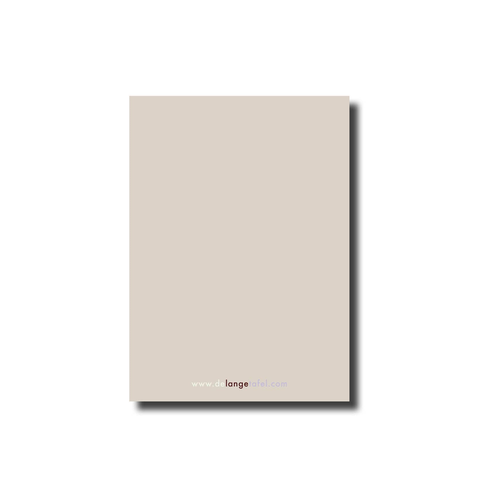 Postkarte Glückwunsch blau