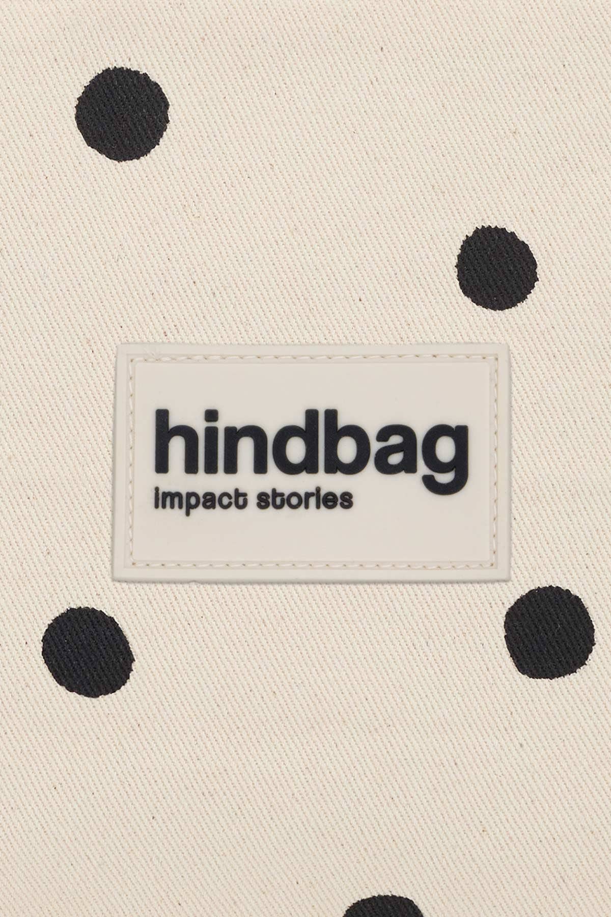 Hindbag - Gürteltasche "Olivia" Punkte ecru