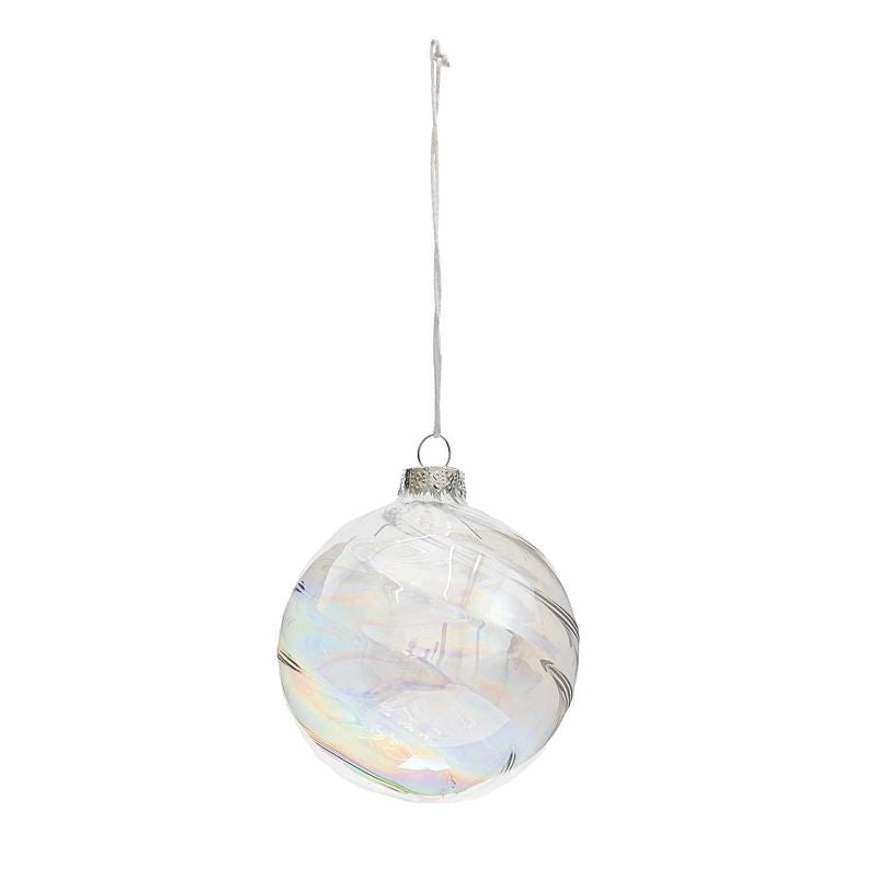 Ohhh! Lovely! Baumschmuck Glaskugel 'klar-irisierend' (8cm) Rico Design