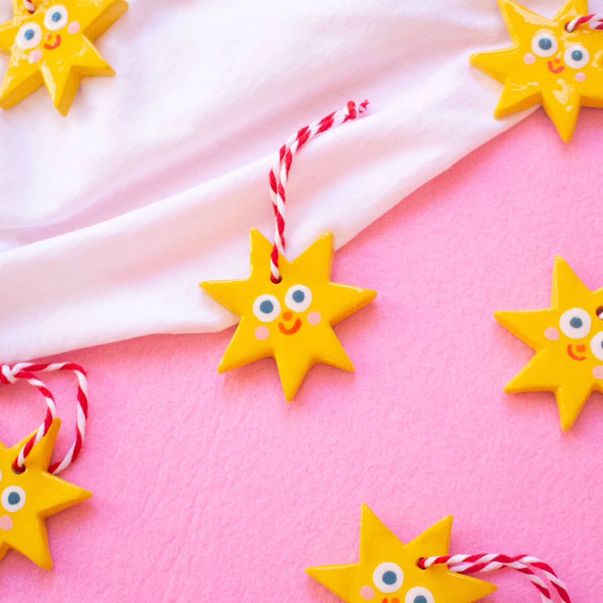 Kleiner Stern / Keramik-Hängeornamente Ana Seixas