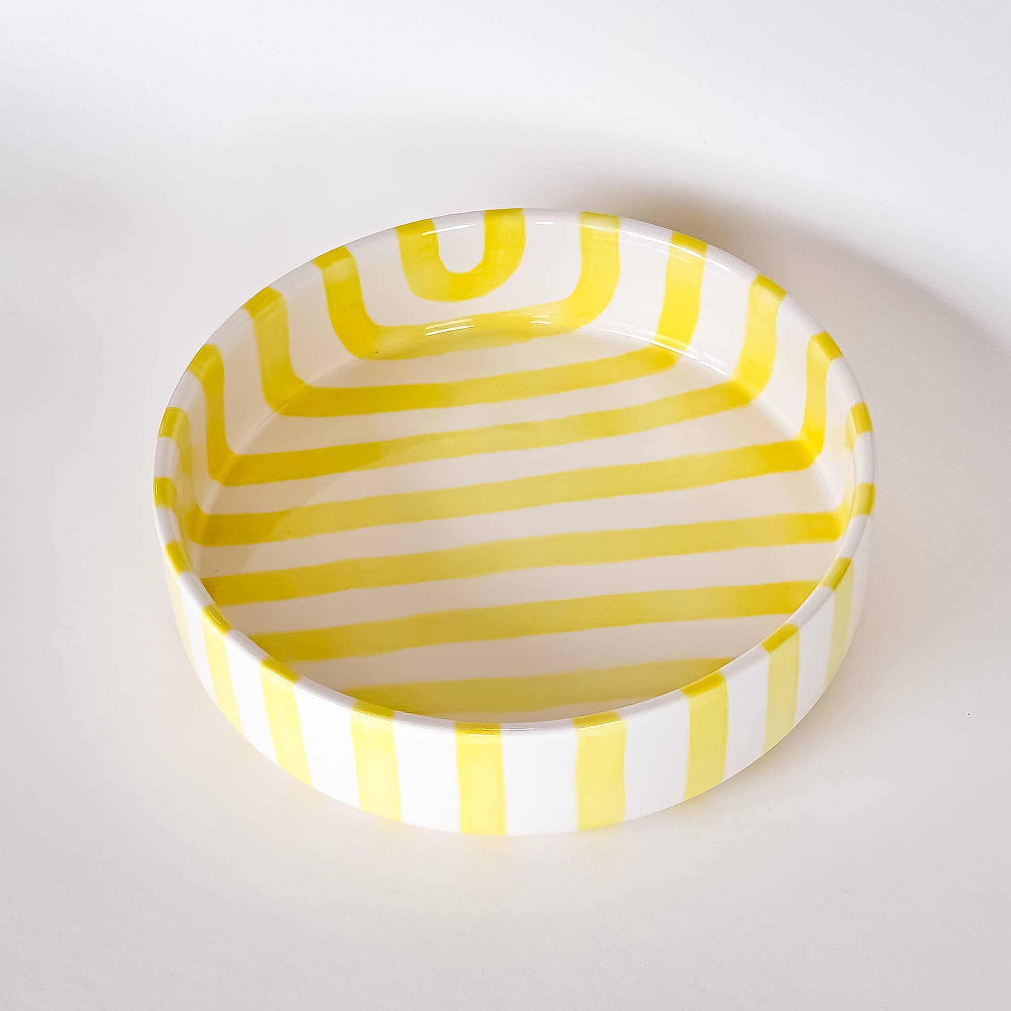 Schale gross  Stripes - spiaggia yellow Magazin MInori