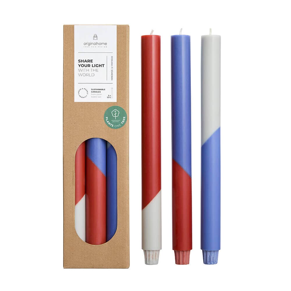 Originalhome - Diagonal-Kerzen, 3er-Set Harmonie