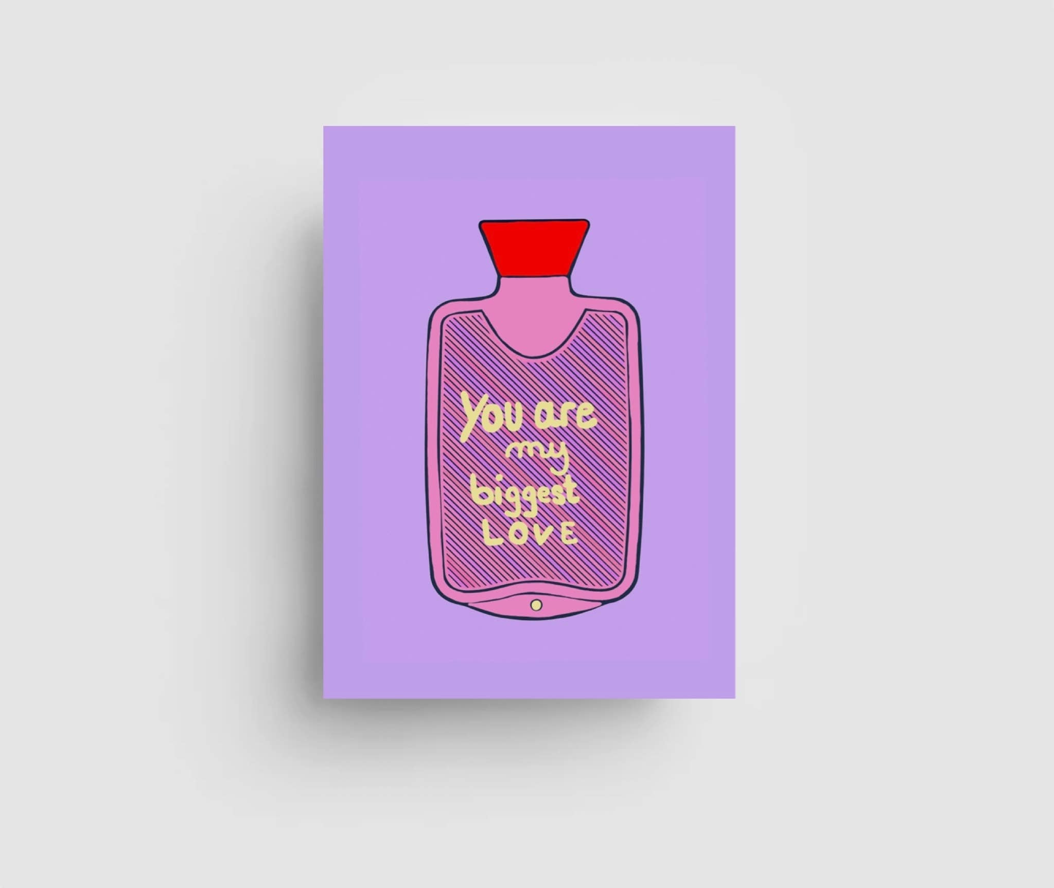 *You are my biggest love  * Postkarte  