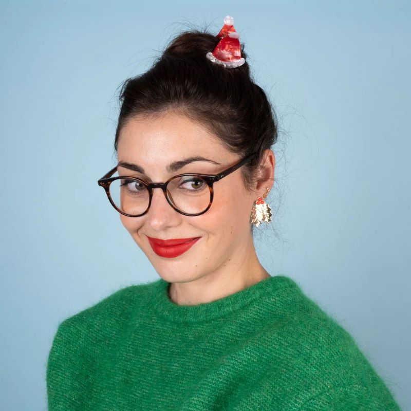 Coucou Suzette Haarklammer 'Weihnachtsmütze'