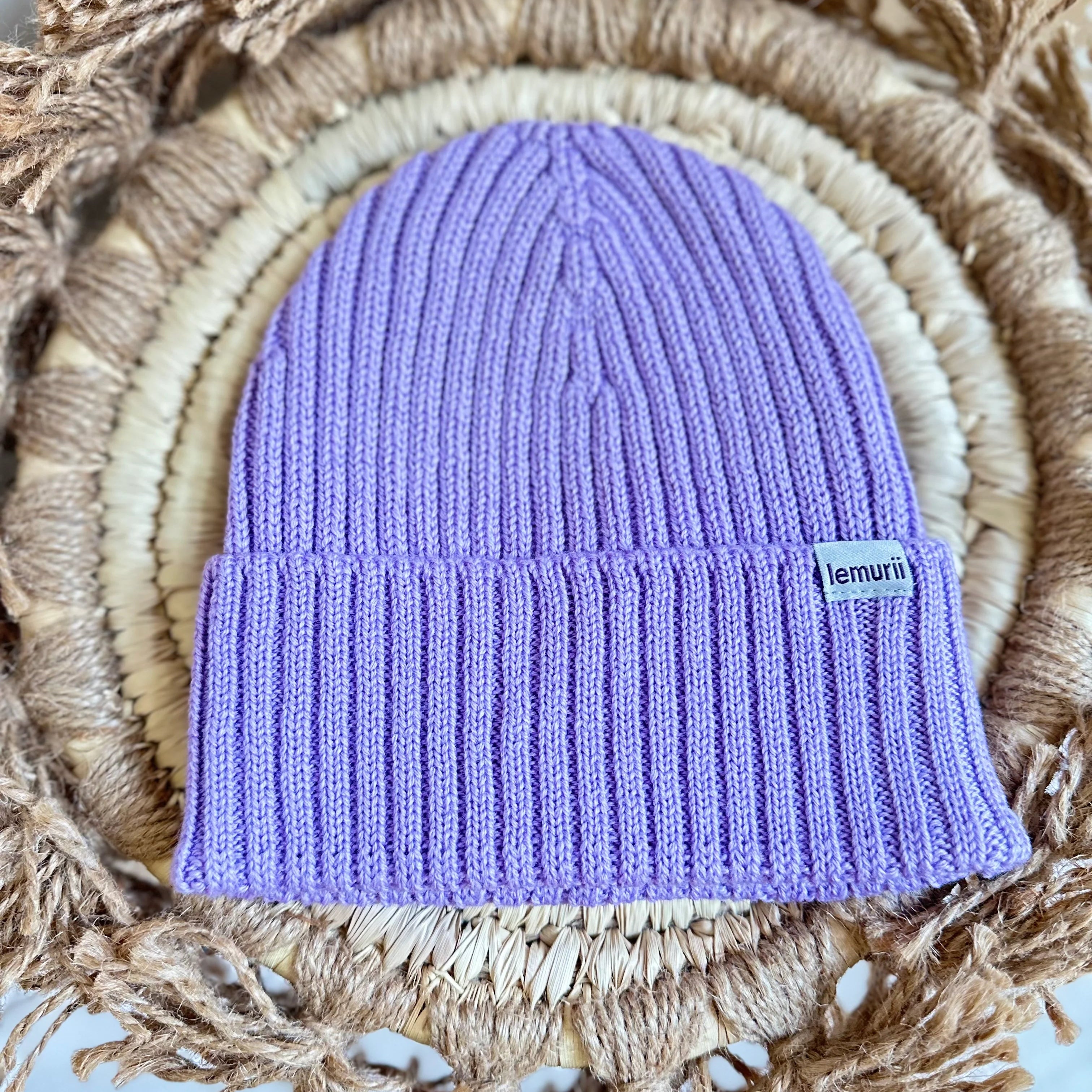 Lemurii Merinowolle Mütze Mika (unterschiedliche Farben)