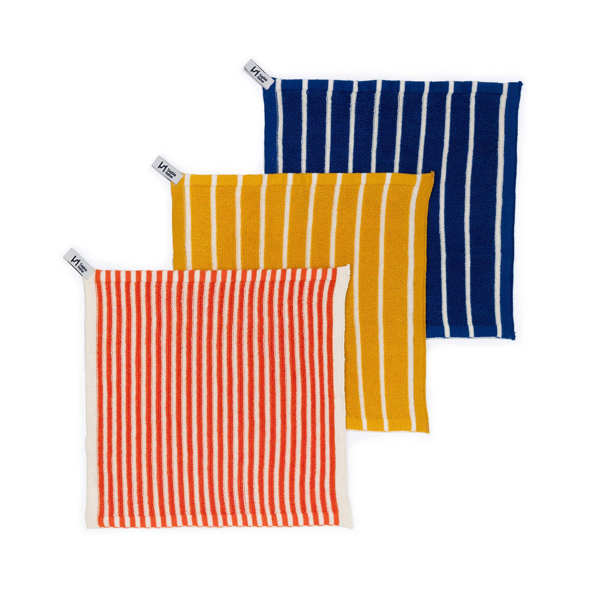 Sophie Home Ltd - Waschlappen/ Spültücher: Gestreift Orange