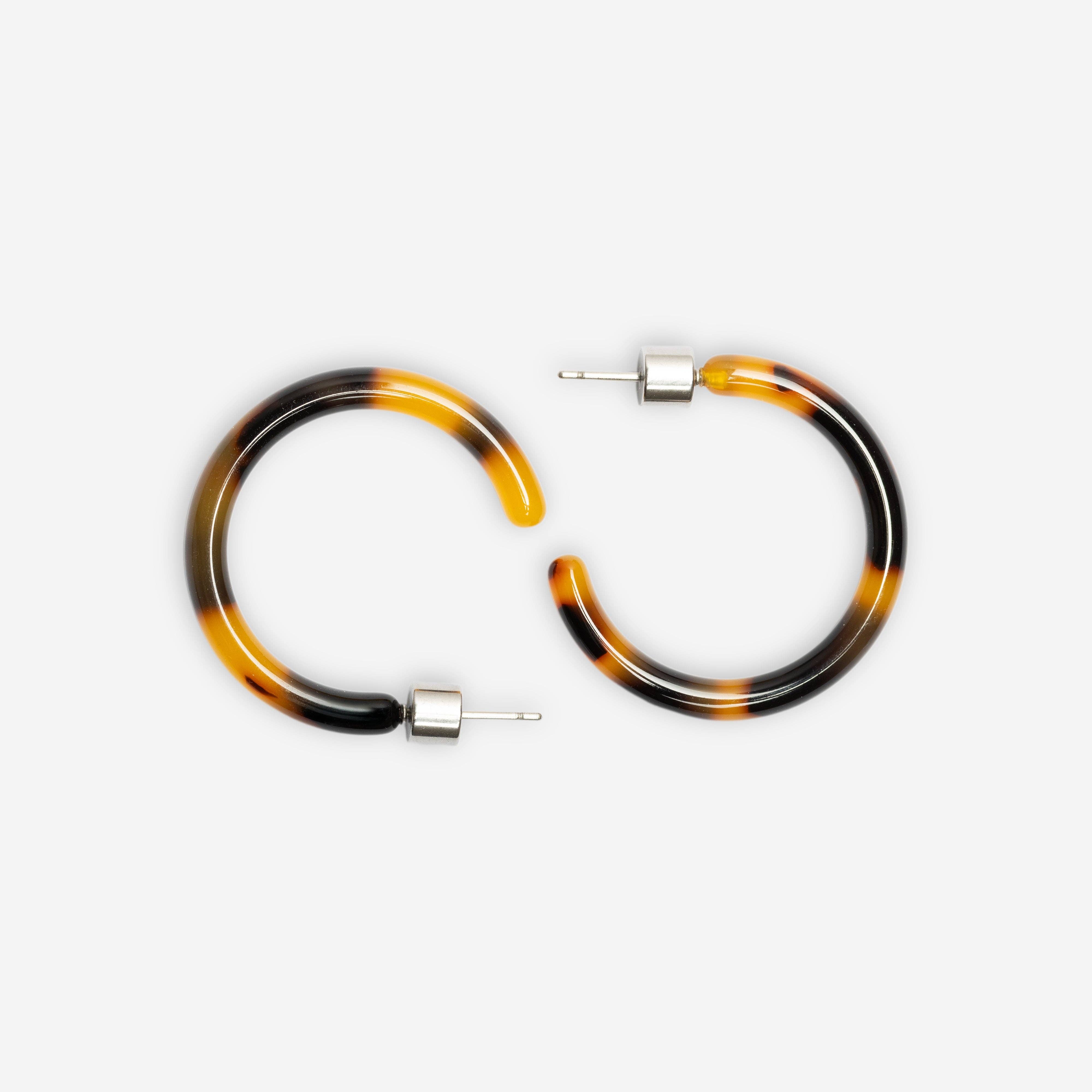 Ohrringe - Loop Dark Cheetah Sasstie