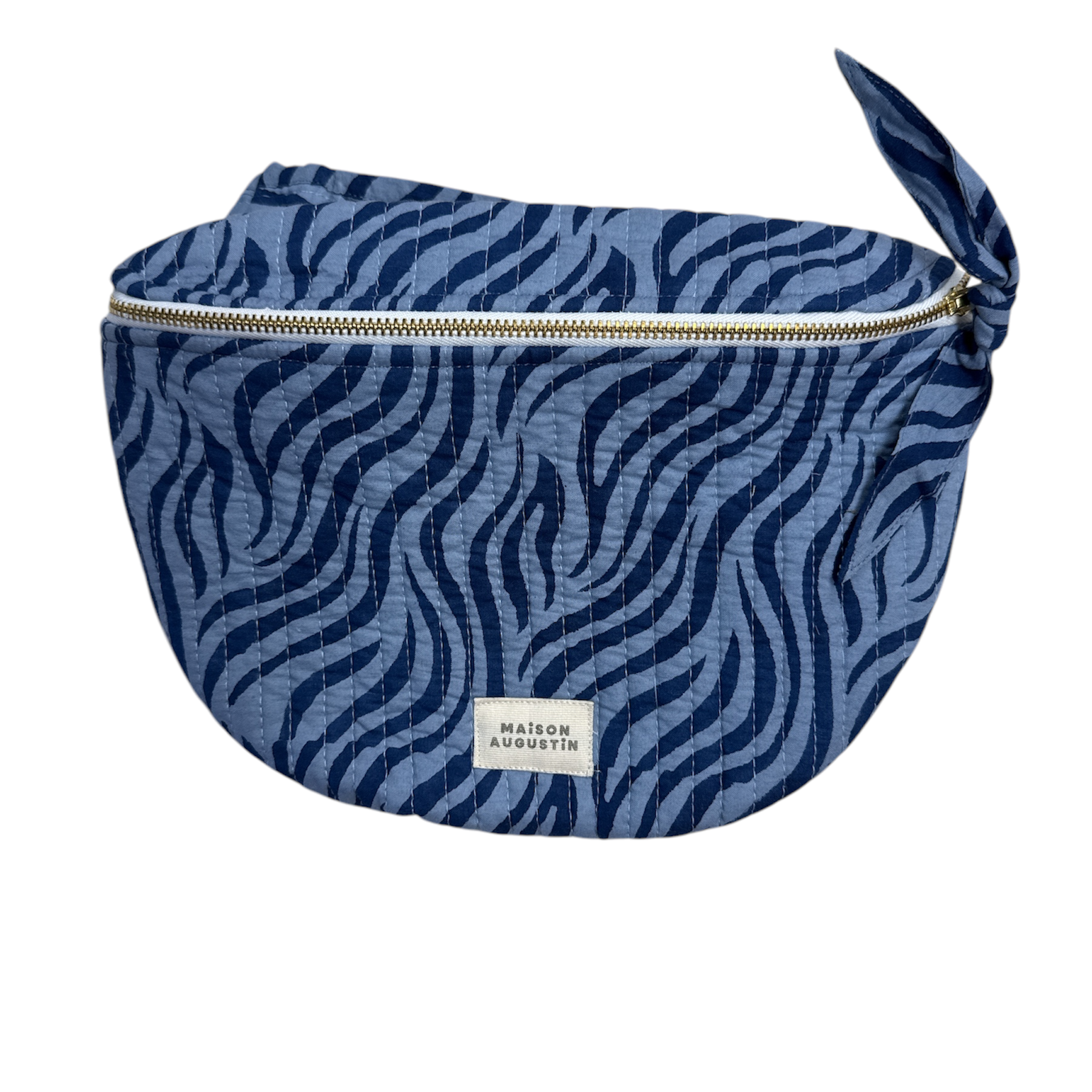 Maison Augustin -Mum Zebra Indigo Bauchtasche-