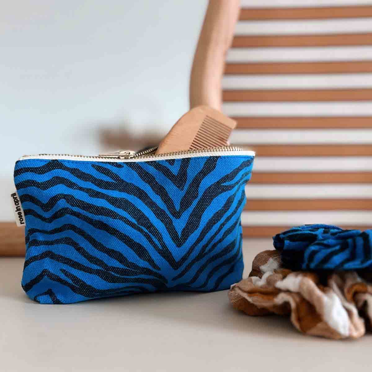 SOFIA TASCHE ZEBRA GRIECHISCH BLAU