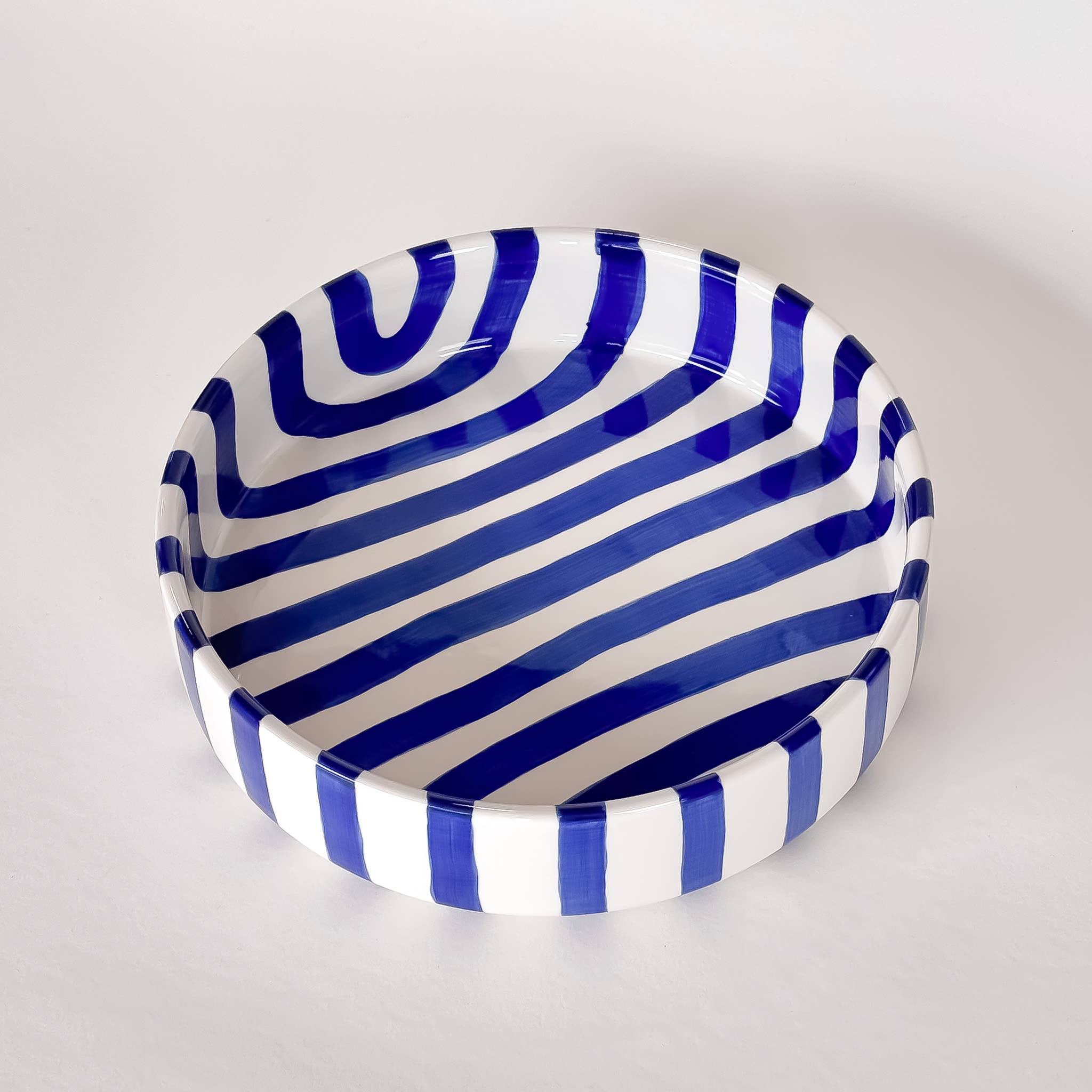 Schale gross  Stripes - mare blue Magazin Minori