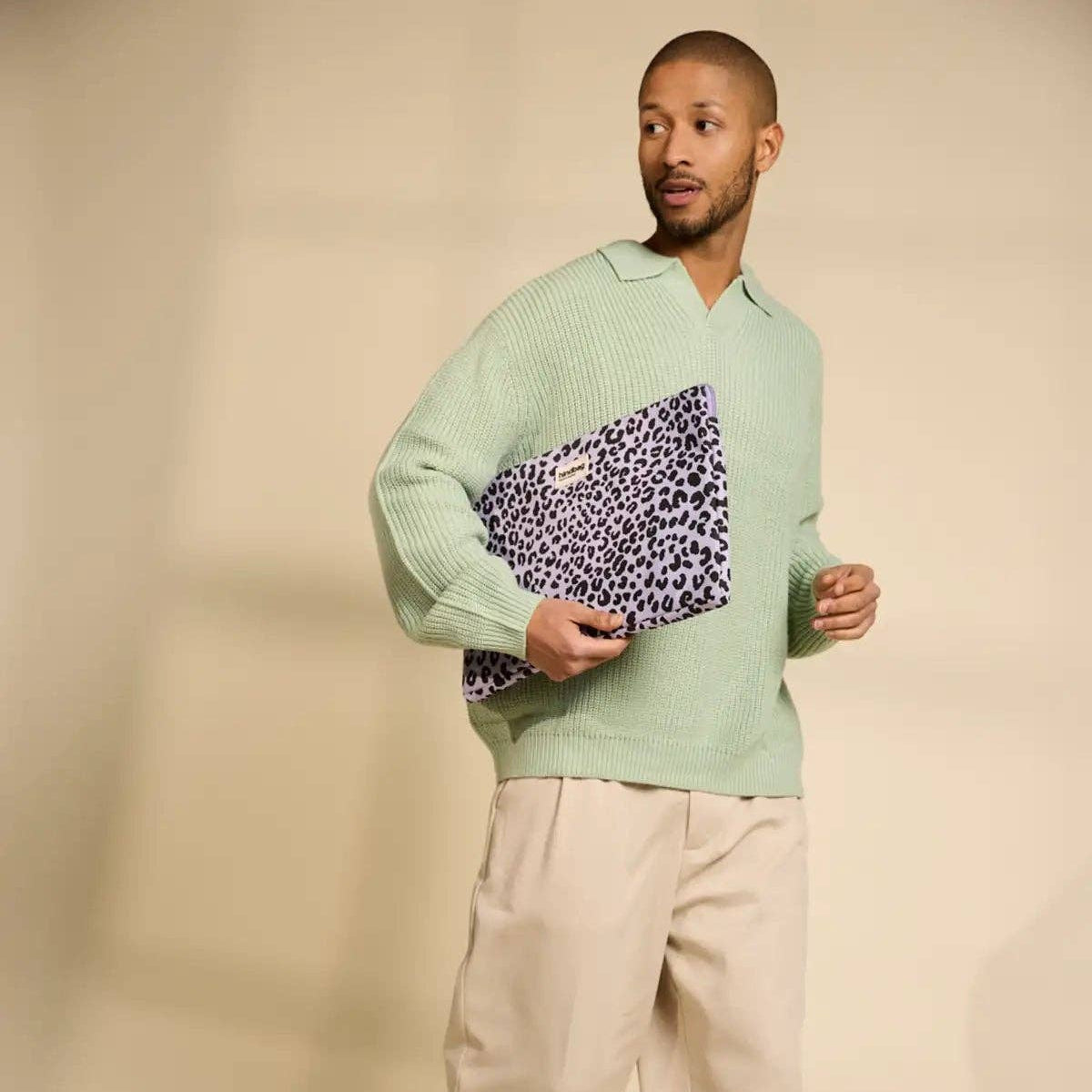 Ava Laptop-Hülle Lila Leopard