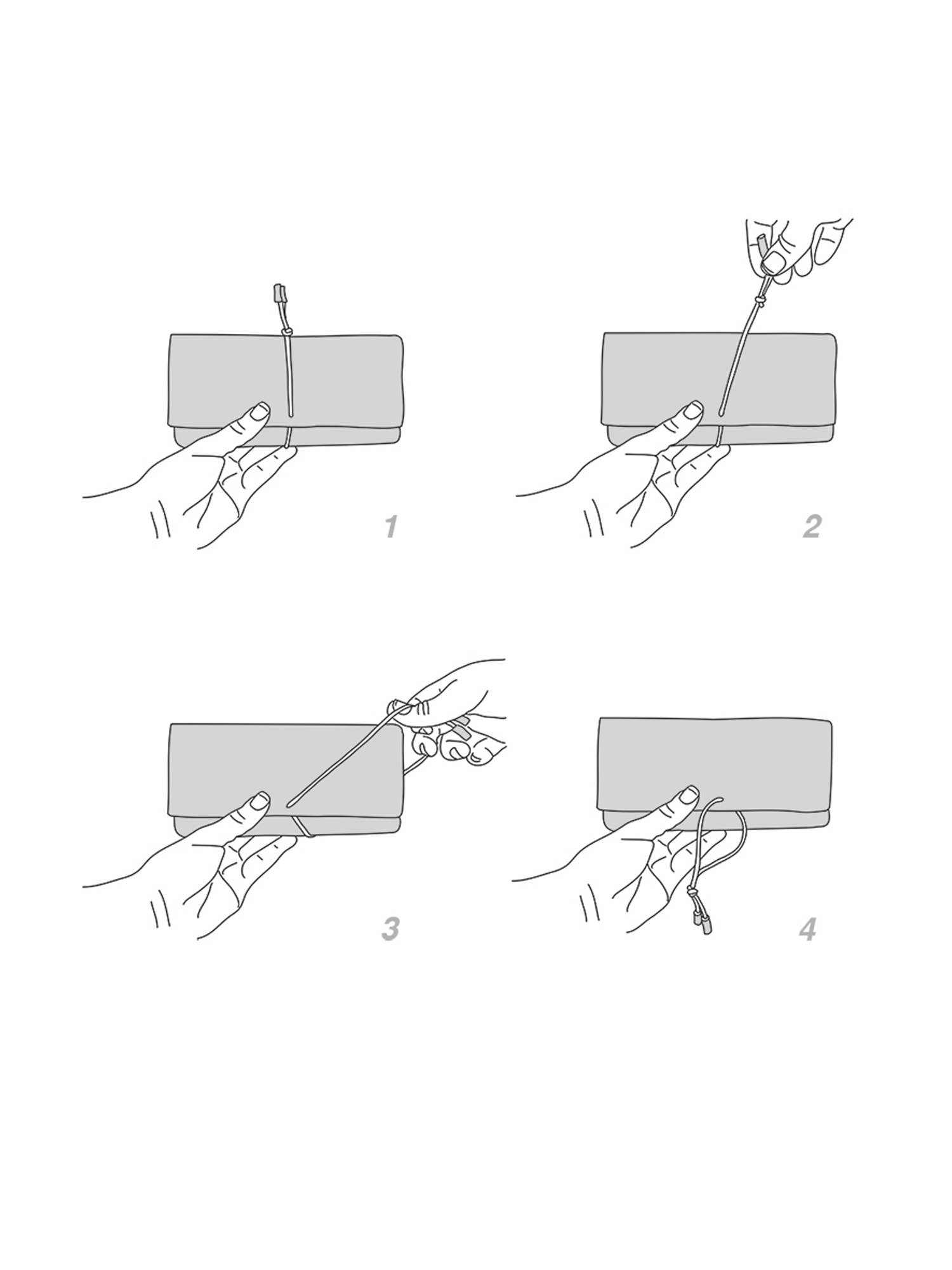 KNOT Wide Portemonnaie aus Leder (verschiedene Farben)