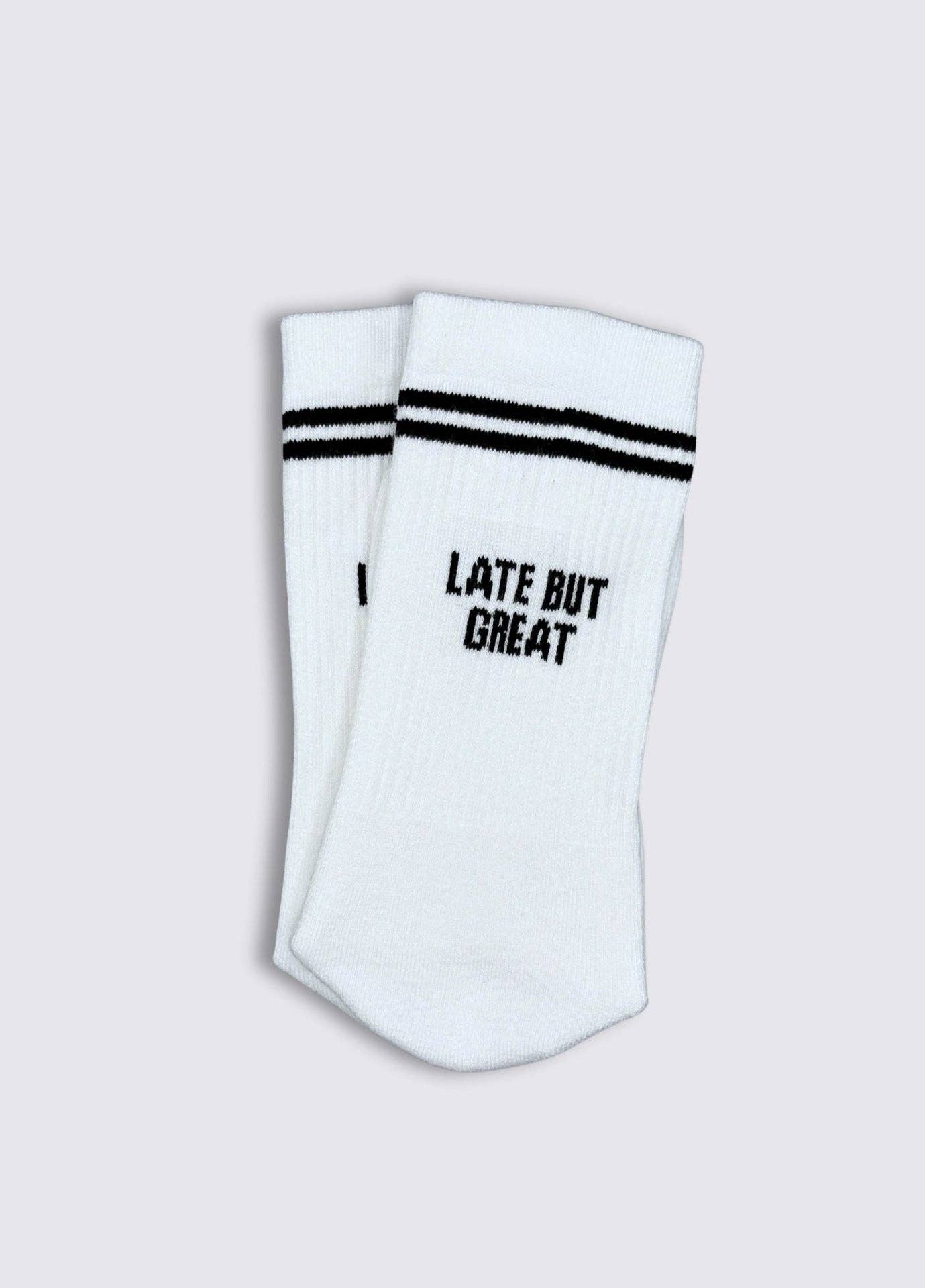 No Bad Days Club -" LATE BUT GREAT" SOCKEN  | RETRO Design